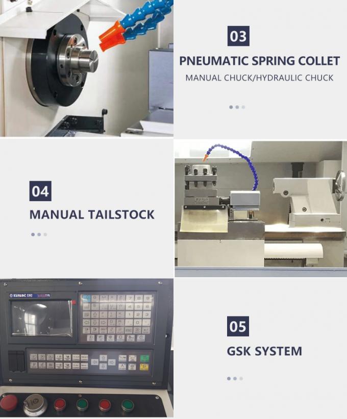 CK0640 Στρογγυλοκόπτης κάθετη μηχανή CNC αυτόματη επίπεδη κλίμακα οριζόντια 2